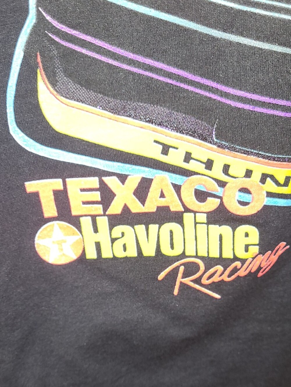 Delta Black Collectible Vintage Davey Allison Texaco Havoline Racing Graphic Tee - Picture 3 of 9